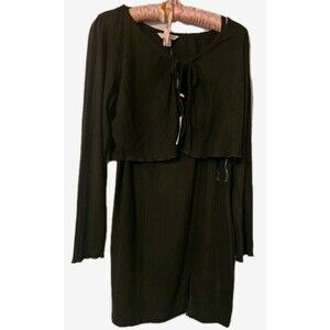 Speechless Black Dress With Sweater Jacket XXL
